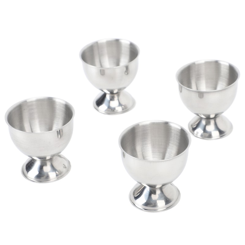 4PCS Egg Cup Set 40ml Stainless Steel High Temperature Resistant