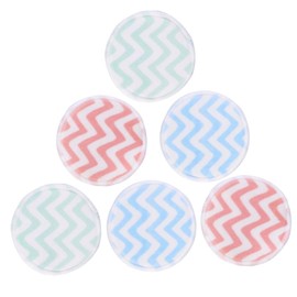 Mikinona 6pcs Makeup Removal Pads Soft Velour Cleansing Discs for Gentle Face Makeup Removal for Skin Types Reusable
