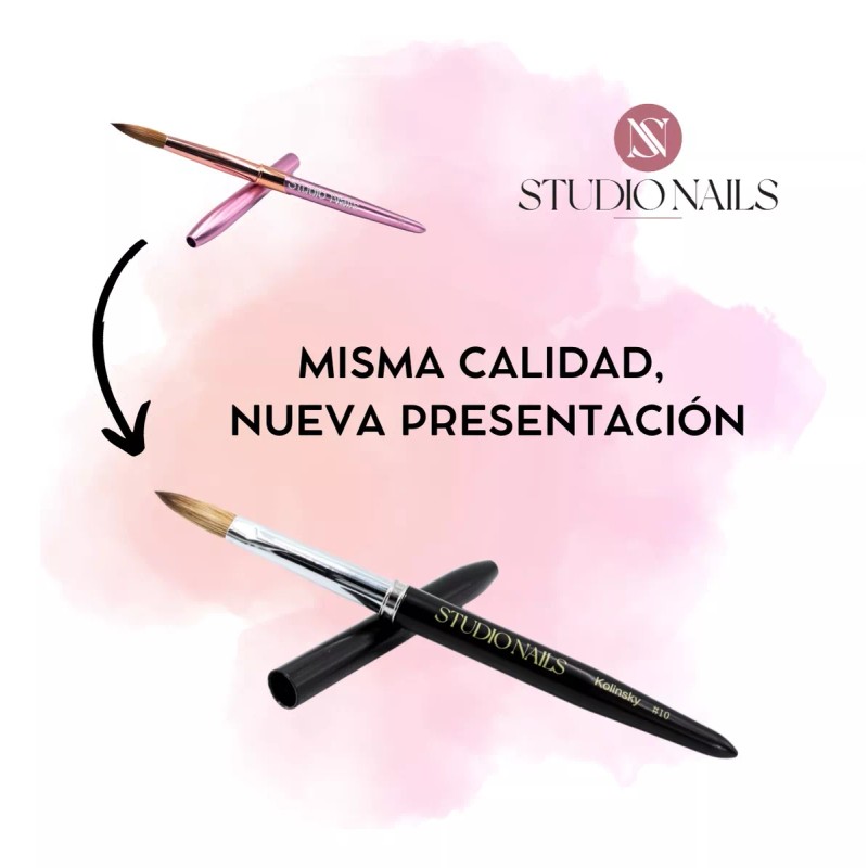 Studio Nails Pincel Kolinsky Profesional Uñas Acrílicas #10. Studio Nails