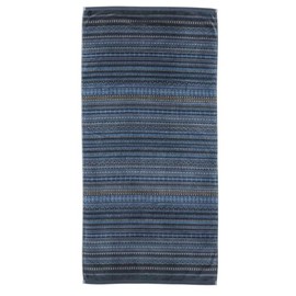 PIP STUDIO Geometric Print Bath Towel Dark Blue 70 x 140 cm (Pack of 1)