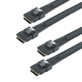 ipolex Internal Mini SAS SFF-8087 to SFF-8087 cable, 0.5 meter (1.65ft), 2 pack