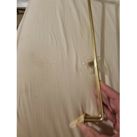 Unbranded BR 16-Inch Under Cabinet Wine Glass Stemware Holder, Brass