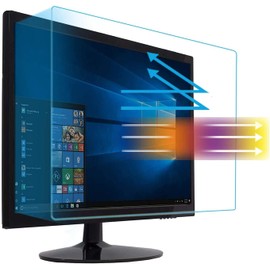 MUBUY-GOL 21.5" Anti Blue Light Anti Glare Screen Protector fit 21.5 Inches Widescreen Desktop Monitor Screen (18.7" x 10.6"). Reduces Digital Eye Strain Help You Sleep Better.