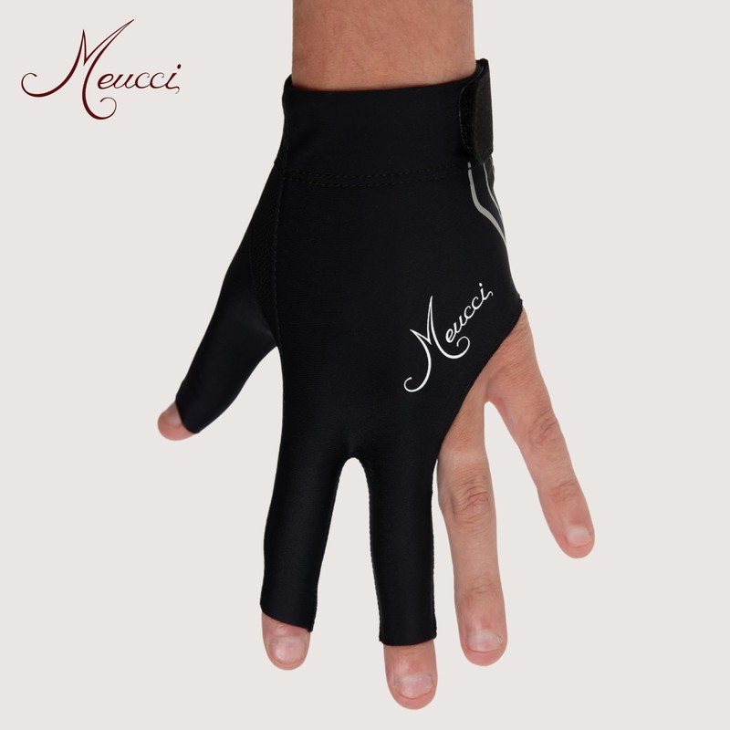 Meucci Elite Stroke Billiard Glove – Black – Right Hand