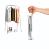 QYINXIU Portable Travel Garment Rack, Lightweight Folding Clothes Rack For