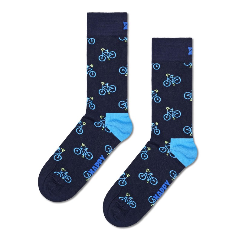 Happy Socks 4-Pack Bike Socks, S/M