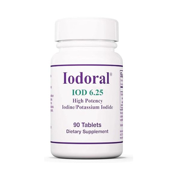 Optimox Optimox Iodoral 6.25 mg - Iodine Supplements for Thyroid