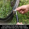 AUEFUDQ 3 Pcs Flexible Rubber Tire Valve Adapter Extension with