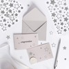 KESOTE 5 Sheets Glitter Silver Star Stickers, Self-Adhesive Assorted Star