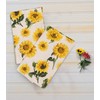 Urban Villa Dinner Napkins Sunflower Print Cloth Napkins (Set of