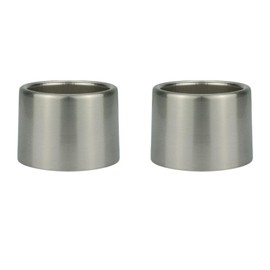 QMTSINEW Metal Lamp Shade Collar Rings, Light Socket Shade Ring for Medium-Base Ceramic Sockets,Lock E26 E27 Ceramic/Porcelain Socket with Thread Diameter 1-1/2 Inches (2-Pack,Nickel)