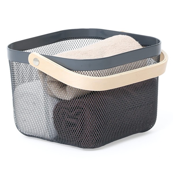 Astro 821-21 Gray Basket, Steel Mesh Basket with Handle, Approx.