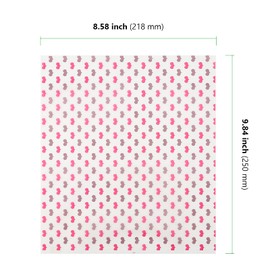 HAKZEON 200 Sheets 8.5 x 9.8 Inch Wax Paper for Food, Wax Wrapping Paper, Greaseproof Paper Sheets Heart Food Wrap Paper Wrap Liners for Deli Sandwich Hamburgers Cheese Fries