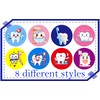 Atsmbiye 1000 Pcs Tooth Labels Stickers World Tooth Love Day