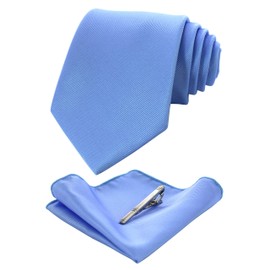 Jemigins Men's Necktie, Washable, Pin and Handkerchief Included, Business, High Quality Material, Job Hunting, After-parties, Weddings, Parties, Entrance Ceremonies, Father's Day, Present, Ceremonial