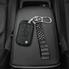 SEANATIVE Black US Flag Auto Decorative Keys Chain with Metal