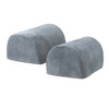 Classic Home Store Woodland Velvet Round Arm Caps Pair Luxury