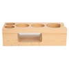 Coffee Tamper Base Multifunction Beech Coffee Distributor Tamping Station Accessories