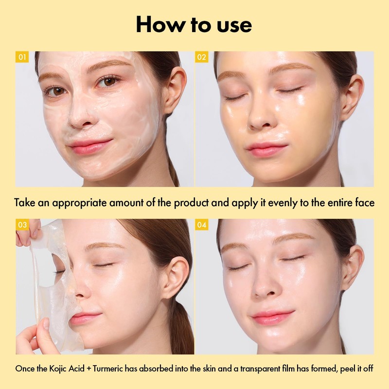 TOSOWOONG Real Kojic Acid Turmeric Fit Peel-Off, 50 ml