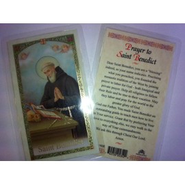Holy Prayer Cards For the Prayer to Saint Benedict in English