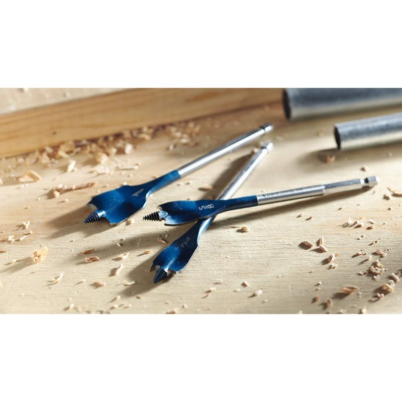BOSCH DSB5012 12-Piece Assorted Set Daredevil Spade Bits, 1/4 in.