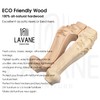 La Vane 10 inch / 25cm Wooden Furniture Legs, Set
