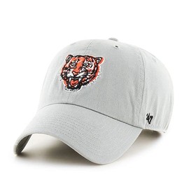 Men's Detroit Tigers Cooperstown Collection 1957 Logo Clean Up Adjustable Hat - One Size Grey