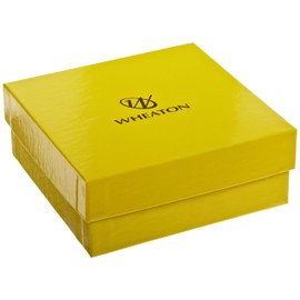Wheaton W651601 Yellow Chipboard CryoFile Storage Box, 130mm Length x 130mm Width x 52mm Height, For 2mL Cryogenic Vials (Case of 15)
