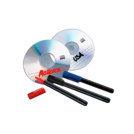 Wenko 5874050500 Universal Marker Set of 3, Red/Black/Blue, 1.5 x 1.5 x 14.1 cm Polypropylene Dividers – Multicoloured