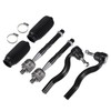 X AUTOHAUX 6pcs Front Inner Outer Tie Rod Ends Kit