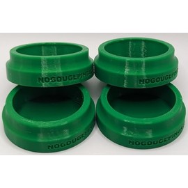 No Gouge Pinball Rubber Leg Leveler Caster Feet, Footies, Cups, Set of 4 (Grass Green)