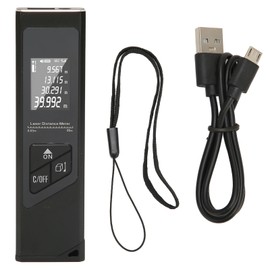 Laser Distance Measure with LCD Backlight 131 Feet High Accuracy M Ft In Switching Units USB Fast Charging Digital Tape Measure