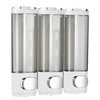 Ribech Soap Dispenser, 3 Chamber 300mL Shampoo and Conditioner Dispenser