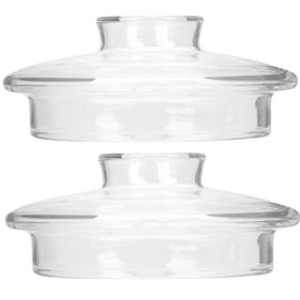Luxshiny Glass Teapot Lid Replacement Cover for Tea Kettle and Teacup Clear Kitchen Accessory Ideal for Home Brewing