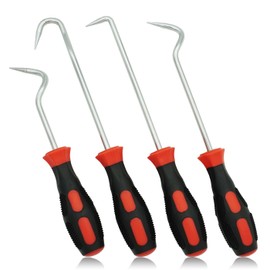 VASTOOLS Hose Removal Hook Pick Set - 10" Hook, 8" Remover, Radiator Hose Puller Pack of 4