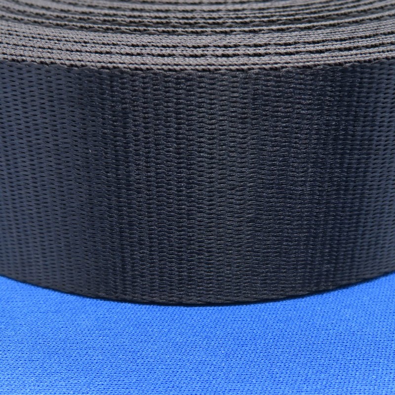 Nylon Belt (Black, 50mm Wide x 10m) Length