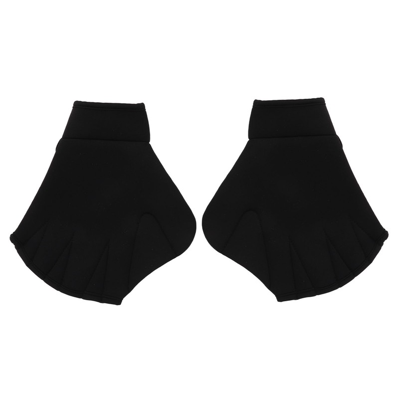 2Pcs Swimming Webbed Gloves Open Fingers Adjustable Swimming Training Gloves