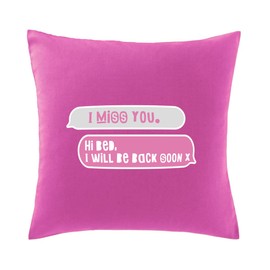 Hippowarehouse Hi Bed, I will be back soon x Printed bedroom accessory cushion cover case 41x41cm