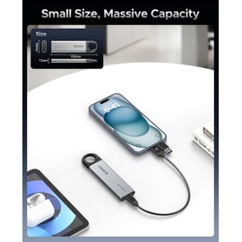 ORICO 1TB External SSD Up to 1050MB/s, Hanging Hole Design Portable Solid State Drive, USB C&A 2 in 1 Cable, Reliable Storage for Type-C Smartphone, Tablets, Laptops - C10