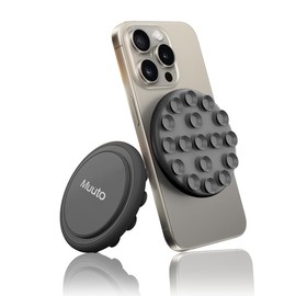 Muuto Silicone Suction Cup Phone Mount,for Magsafe Suction Mount,with Stronger Suction Power Phone Suction Grip,Suitable for Women to Take Hands-Free Selfies,Record Videos and Do Live Broadcasts