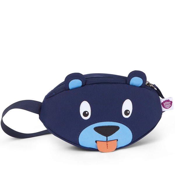 Affenzahn Bum Bag for Children in Nursery Bear Blue 21.5