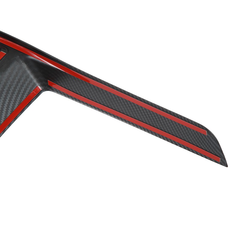 Car Cup Holder Frame Cover Carbon Fiber Pattern High Gloss