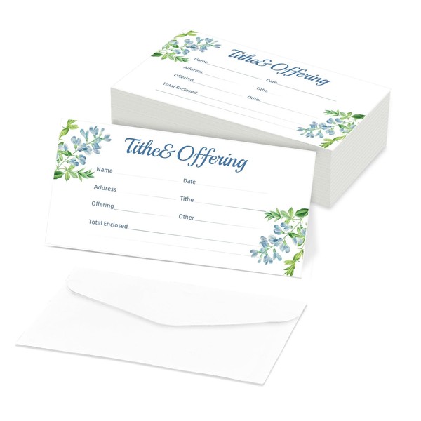 200 Pcs Church Offering Envelopes - 6.42 x 3.23 Inch