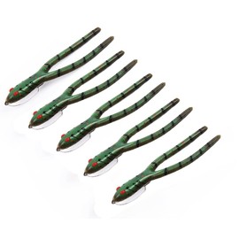 Delong Lures 4.5" Weedless TwinTail - Bass Fishing Lure for Bass Fishing, Crappie Fishing, Pike Fishing, Frog Fishing Lure Fishing Tackle Fishing Gear (Frog)