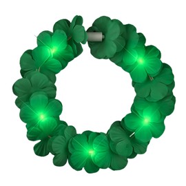 blinkee Island Goddess LED Flower Crown Headband - Green Light-up Tropical Lei for Festivals & Parties - Eco-friendly, Lightweight, Flexible Fit