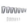 14pcs Caulking Nozzle Stainless Steel Sealant Nozzle Applicator Finishing Tool