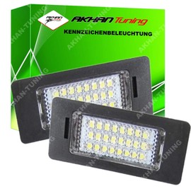 akhan KBADP Error Free License Plate Light, Number Plate Lighting, Xenon White, Compatible with Al-ham-bra (7N), Aro-na (KJ), Ate-ca (KH), Tar-raco(KN)