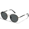 Carfia Polarised Ladies Sunglasses, UV400 Retro Round Glasses, for Leisure,