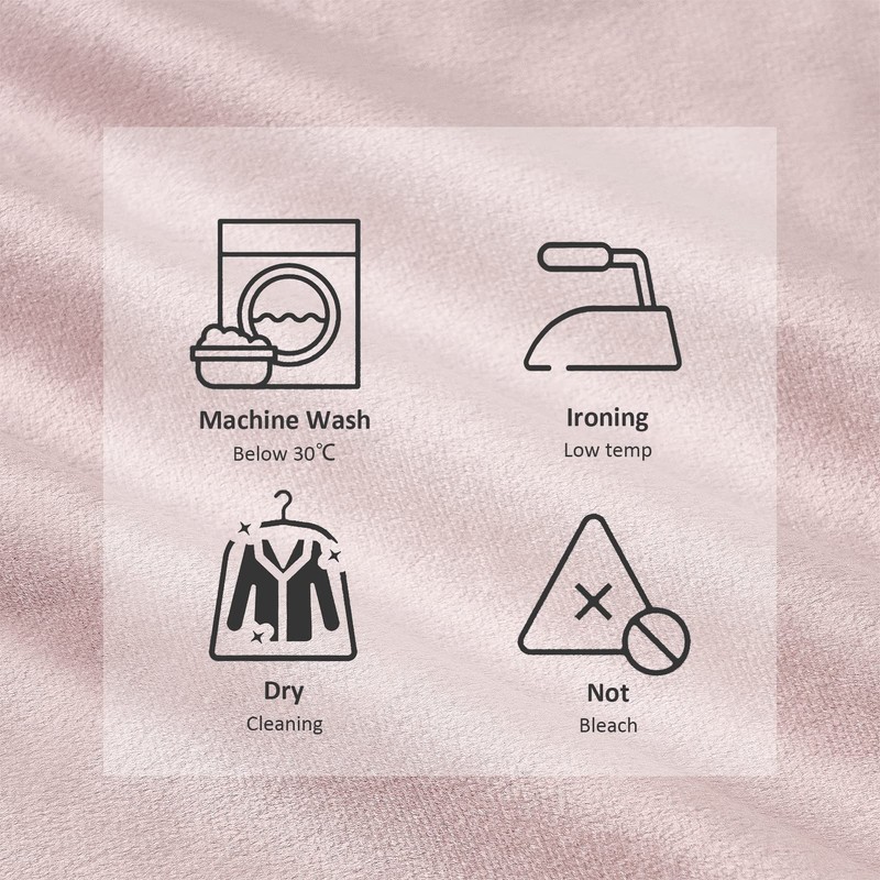 Topfinel Pack of 2 Blush Pink Velvet Cushion Covers 18x18