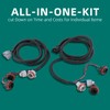 AUTOKAY 16531401 2Pcs Tail Light Wiring Harness Left Driver and
